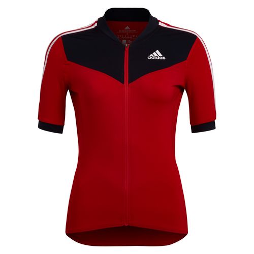 Remera Mailot Adidas Ciclismo Manga Corta Letras Mujer