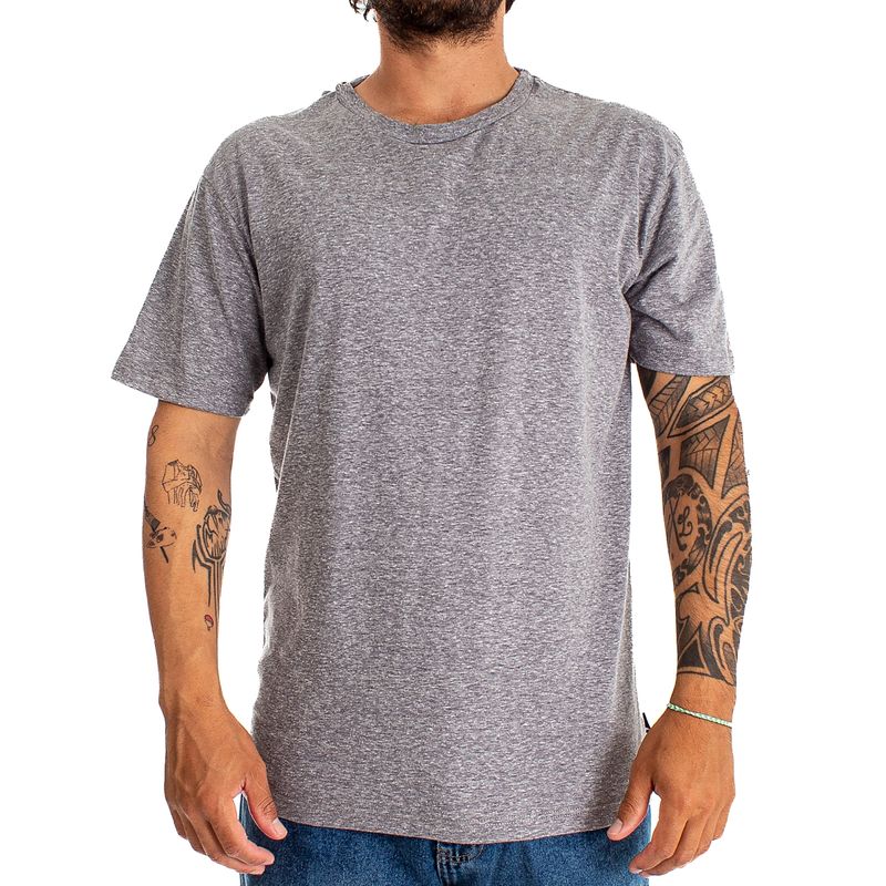 Remera Quiksilver Moda Mc Basic Heather Hombre