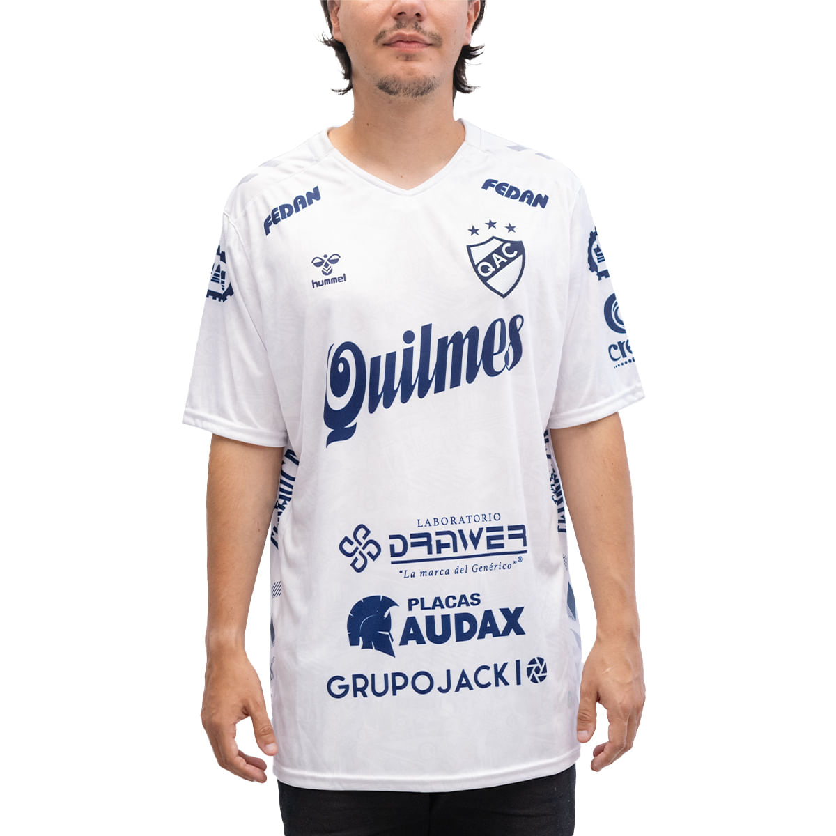 Camiseta Quilmes Hummel Futbol Titular 2023 Hombre