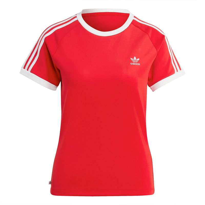 Remera Adidas Moda Slim 3 Tiras Mujer