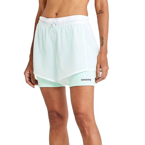 Short Saucony Running Elevate 4 2-in-1 Mujer