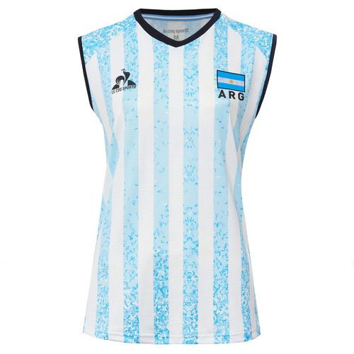 Camiseta Argentina Le Coq Voley Oficial Titular Mujer