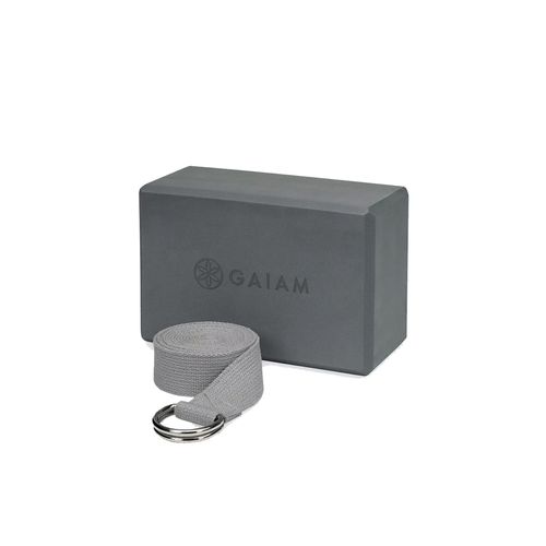 Kit Gaiam Yoga Bloque Y Cinto