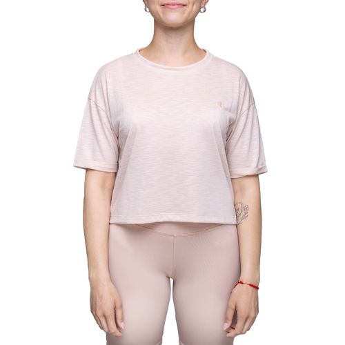Remera Team Gear Training Crop Flame Mujer