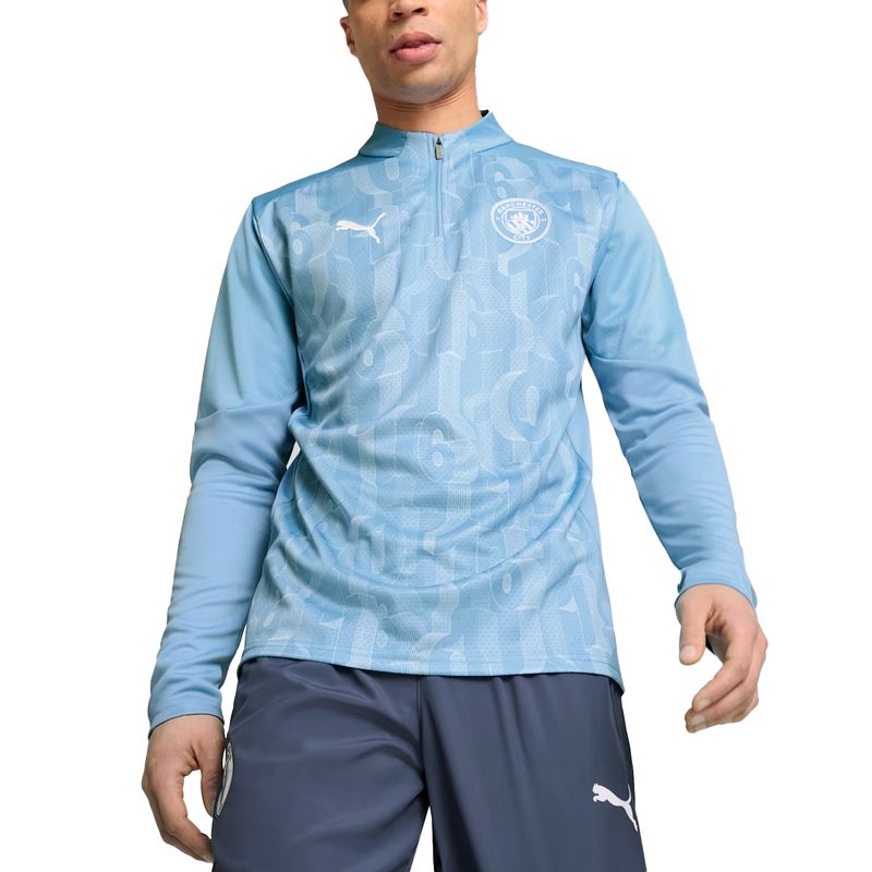 Buzo Manchester City Puma Prematch 1/4 Zip 24/25 Hombre
