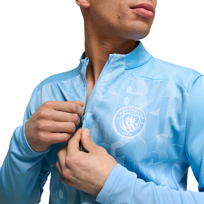 Buzo Manchester City Puma Prematch 1/4 Zip 24/25 Hombre