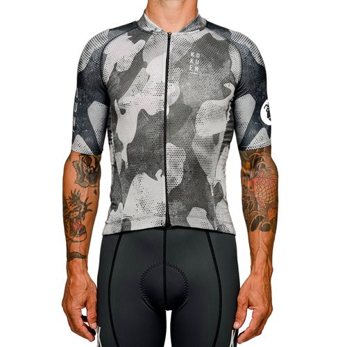Remera Kokuen Ciclismo Pro Camo Grey Unisex