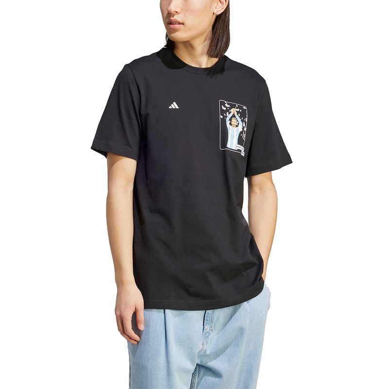 Remera Adidas Futbol Messi Icon Estampada Hombre