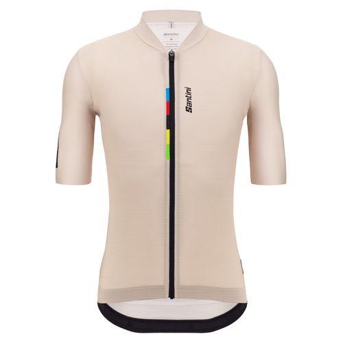 Remera Santini Ciclismo Uci Official World Champions Hombre Capuccino