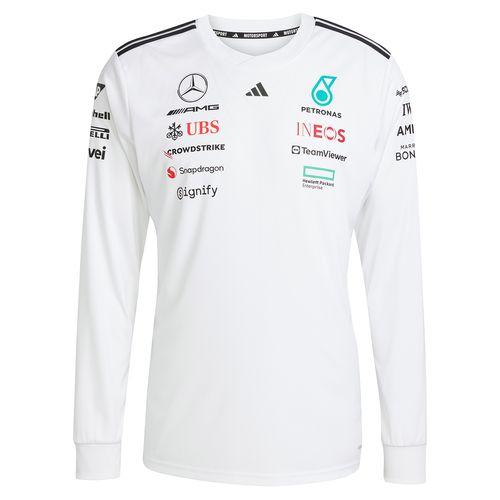 Remera Adidas Oficial Manga Larga Amg Mercedes Petronas Hombre