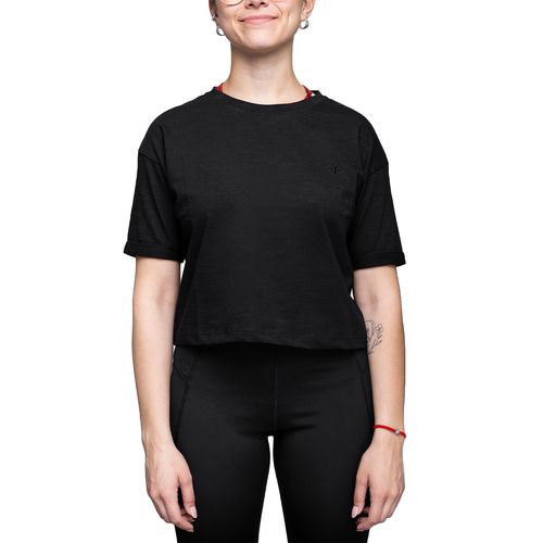 Remera Team Gear Training Crop Flame Mujer