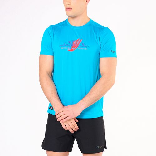 Remera Saucony Running Stopwatch Graphic Hombre
