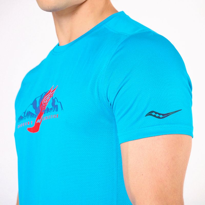 Remera Saucony Running Stopwatch Graphic Hombre