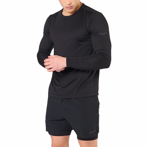 Remera Saucony Running Stopwatch Long Hombre