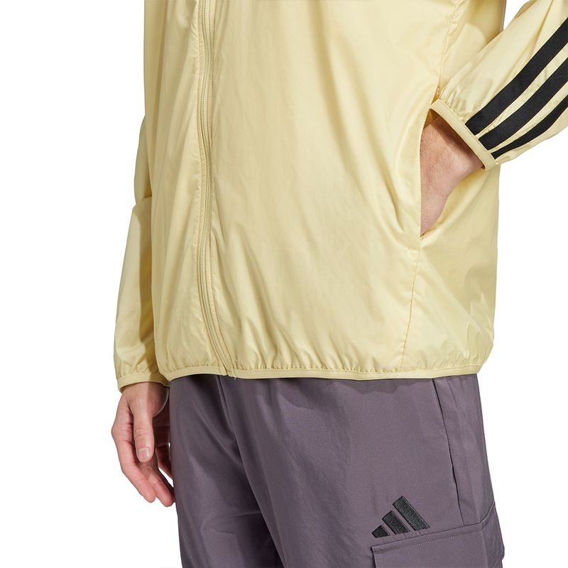 Campera Adidas Sportswear Rompevientos Essentials 3 Tira Hombre