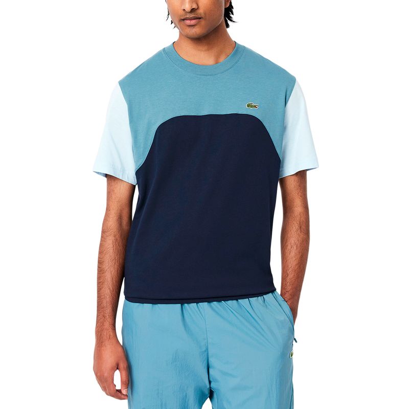 Remera Lacoste Color Block Hombre