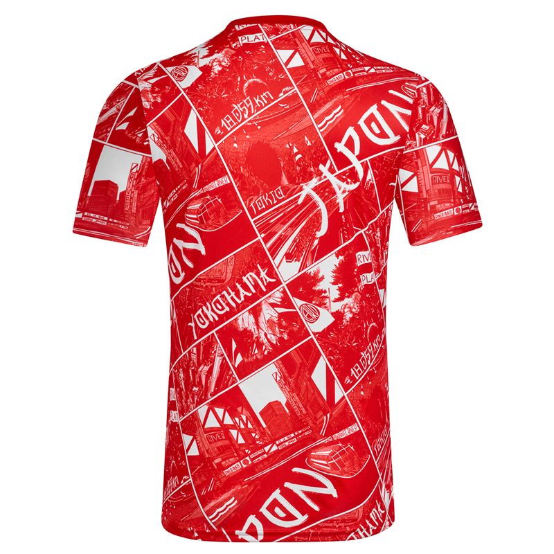 Remera River Plate Adidas Pre Match 25/26 Hombre