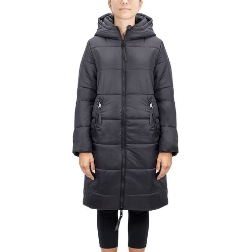 Campera Rush Town Nylon C/capucha Larga Mujer