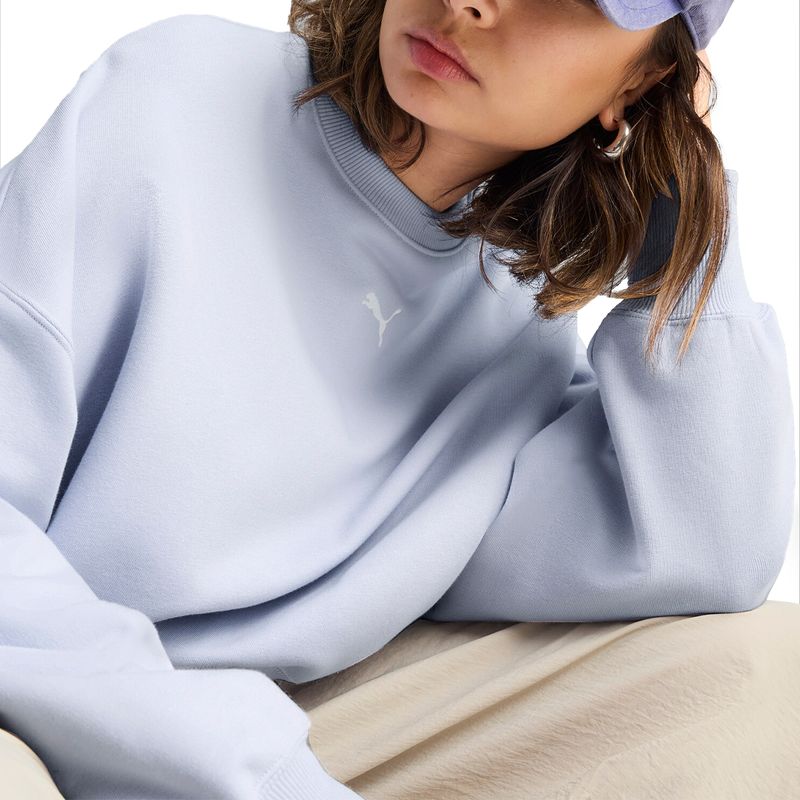 Buzo Puma Wardrobe Oversized Crew Mujer