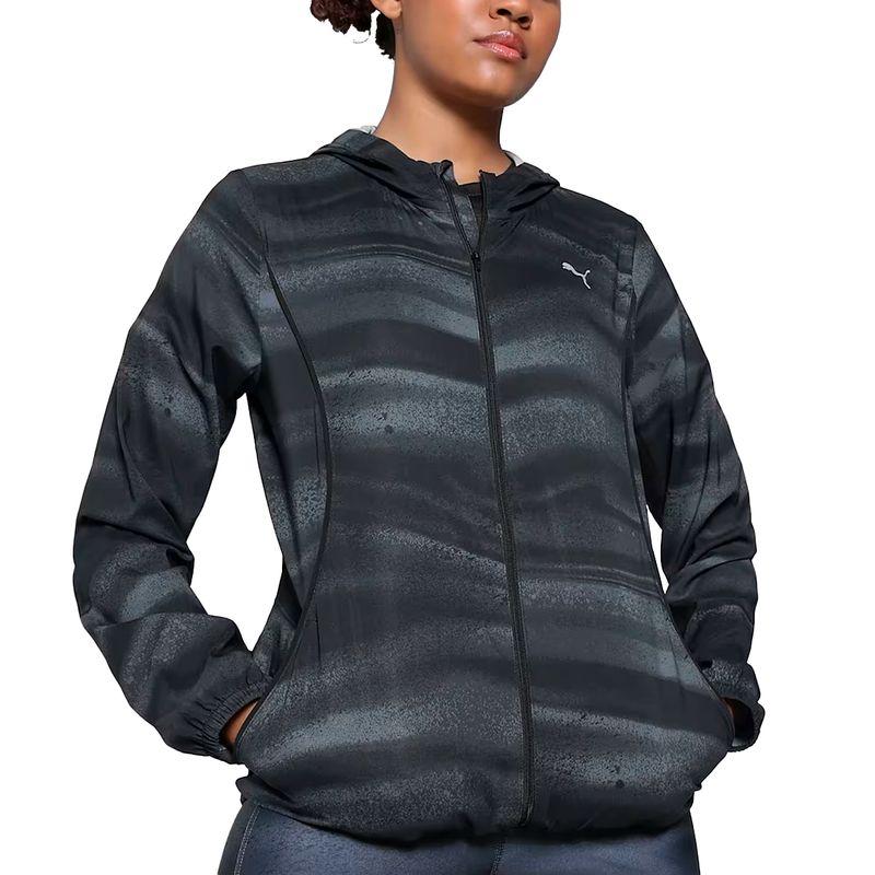 Campera Puma Running Velocity Aop Mujer