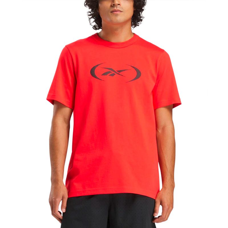 Remera Reebok Basquet Logo Hombre