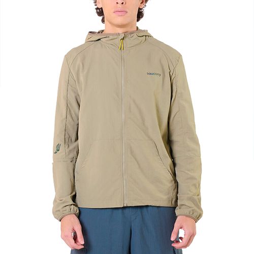 Campera Saucony Running Metro Rompeviento Hombre