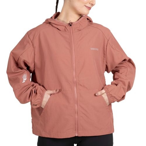 Campera Saucony Running Metro Rompeviento Mujer