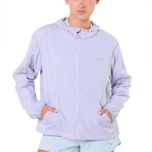 Campera Saucony Running Metro Rompeviento Mujer