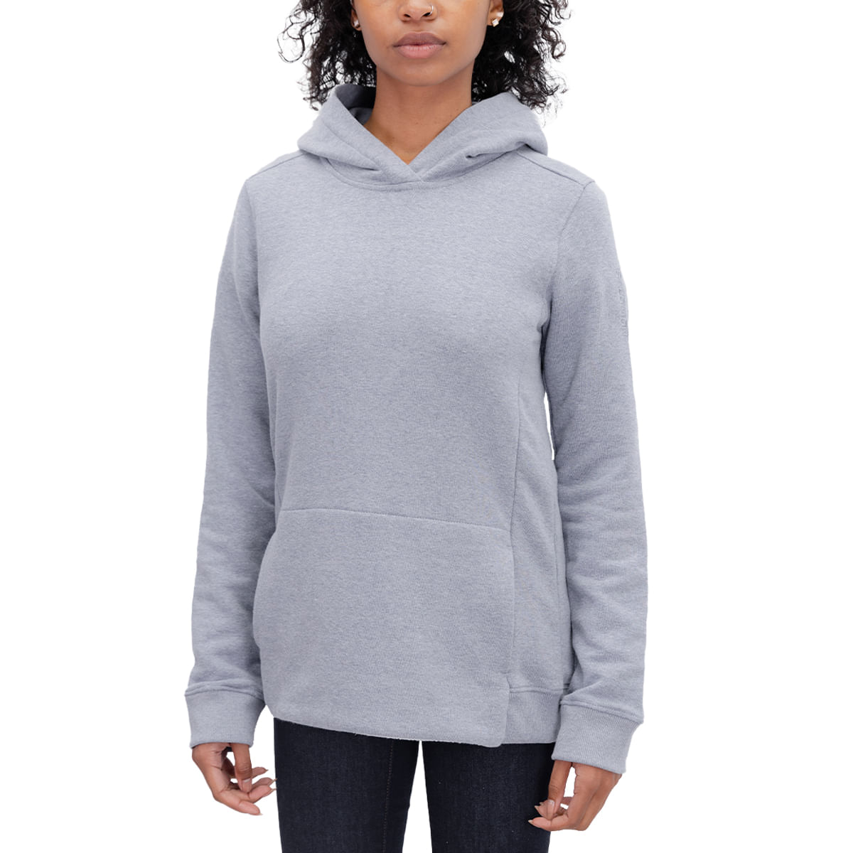 Buzo Salomon Outdoor Canguro Logo Lt Mujer