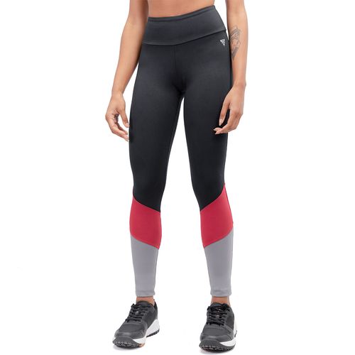 Calza Team Gear Training Silber Patch Mujer