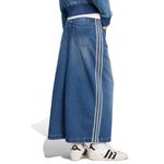 Pollera Adidas Originals Tejido Denim 3 Tiras Adicolor Mujer