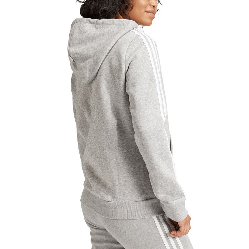 Campera Adidas Sportswear 3 Tiras Fleece Mujer
