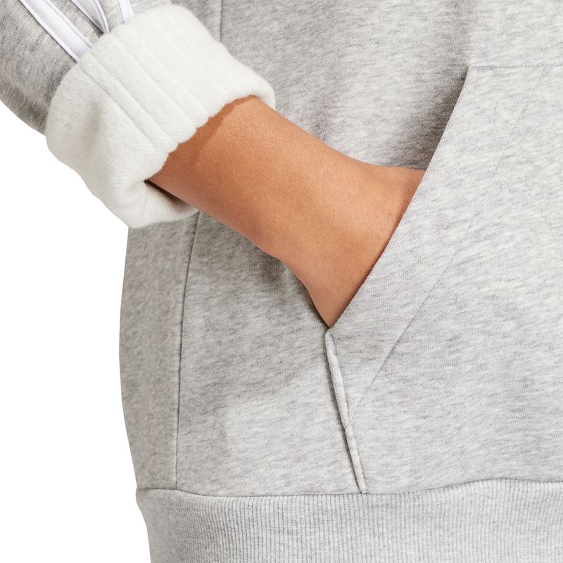 Campera Adidas Sportswear 3 Tiras Fleece Mujer