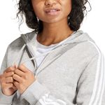 Campera Adidas Sportswear 3 Tiras Fleece Mujer