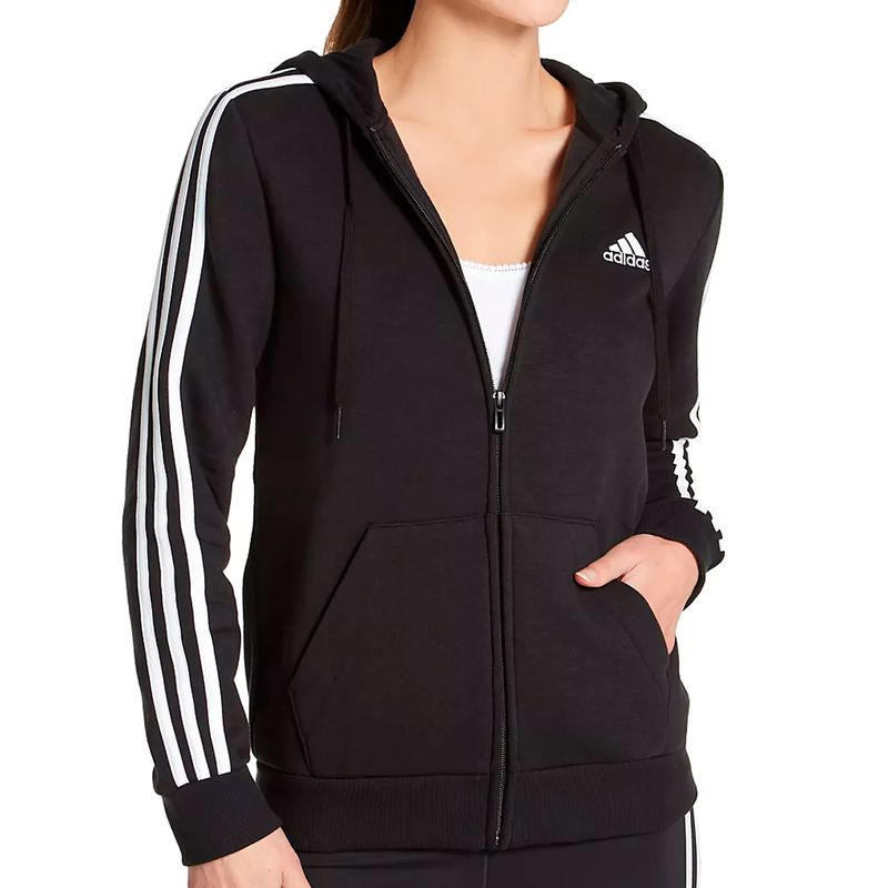 Campera Adidas Sportswear 3 Tiras Fleece Mujer
