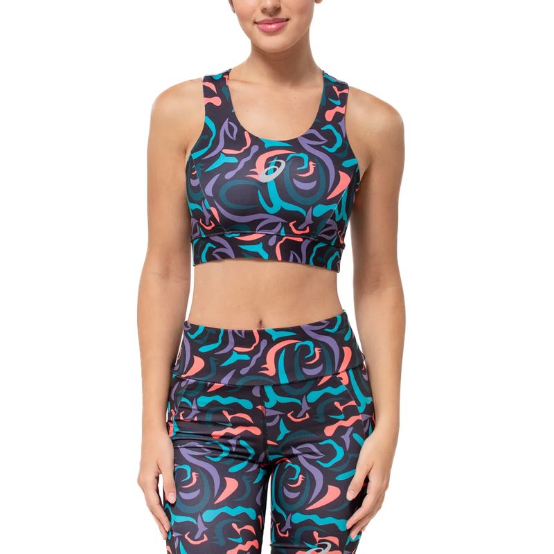 Top Asics Running Kumadori Print Estampado Mujer