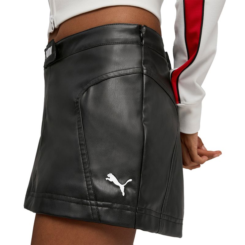 Pollera Puma Future.puma.archive Pleather Mujer