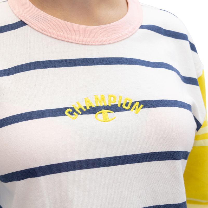 Buzo Champion Colorblock Long Sleeve Cropped Mujer