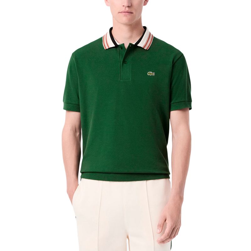Chomba Lacoste Bord-cotes Hombre