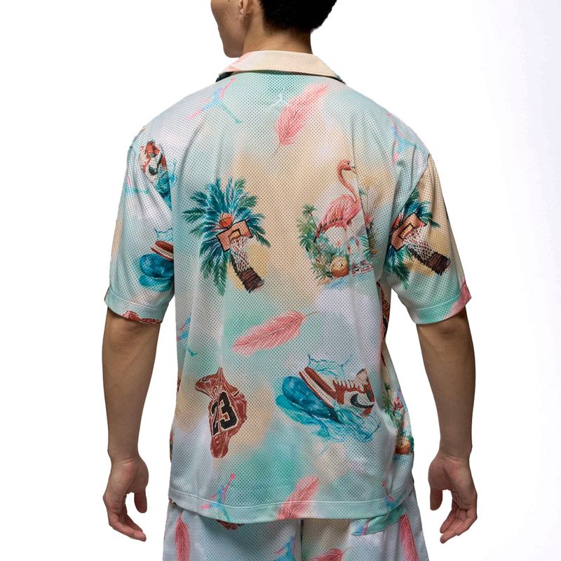 Camisa Jordan Essentials Printed Camp Top  Hombre