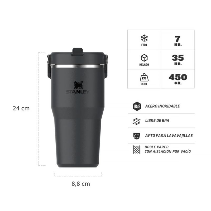 Vaso Termico Stanley Ice Flow2.0 Flip Straw Tumbler 591ml
