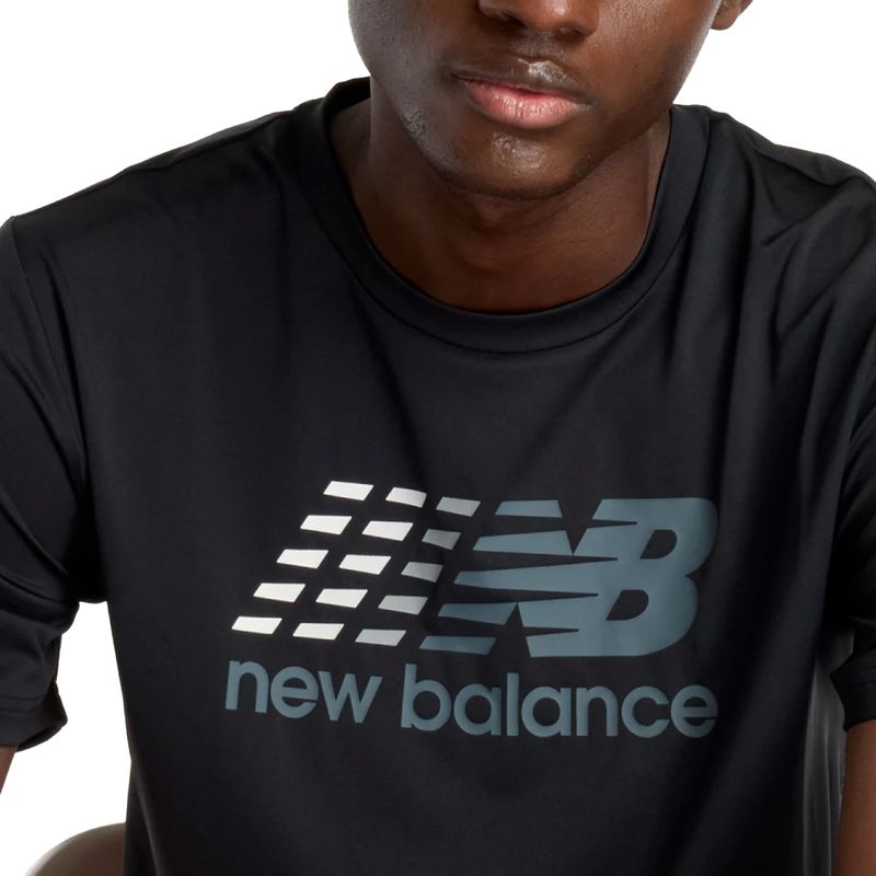 Remera New Balance Running Multi Color Hombre