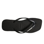 Ojotas Havaianas Slim Square Logo Metallic Mujer