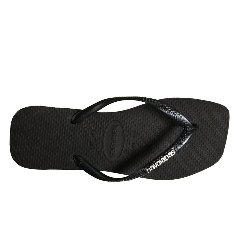 Ojotas Havaianas Slim Square Logo Metallic Mujer