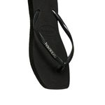Ojotas Havaianas Slim Square Logo Metallic Mujer