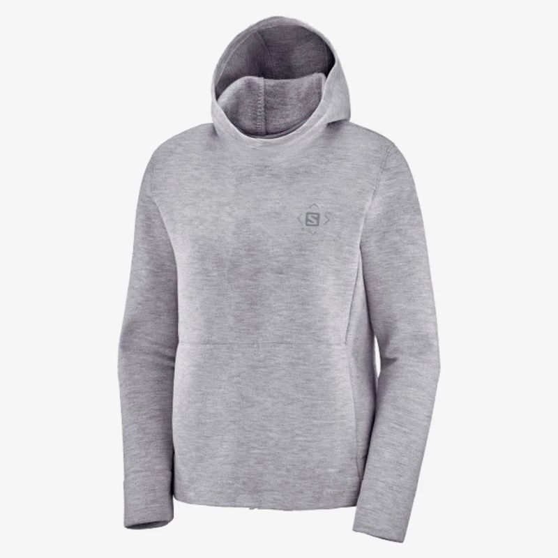 Buzo Salomon Canguro Logo Lt Vi Mujer