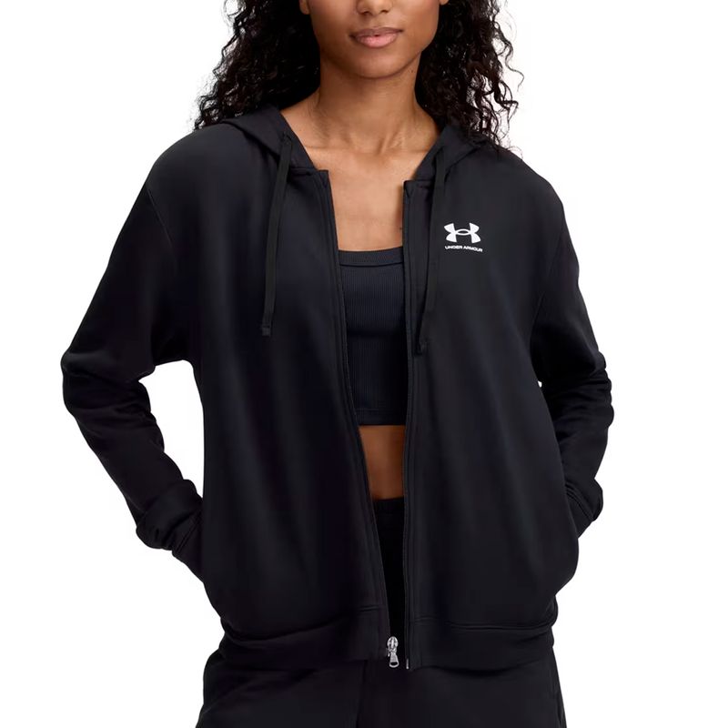 Campera Under Armour Training Ua Rival Terry Fz Mujer