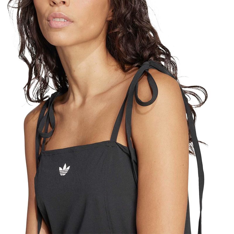 Vestido Adidas Originals Mini Con Pliegues Y Cinta Mujer