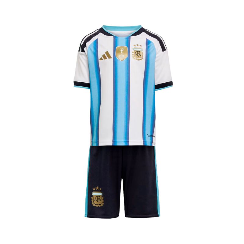 Conjunto Argentina Adidas Afa Titular 2026 Bebe
