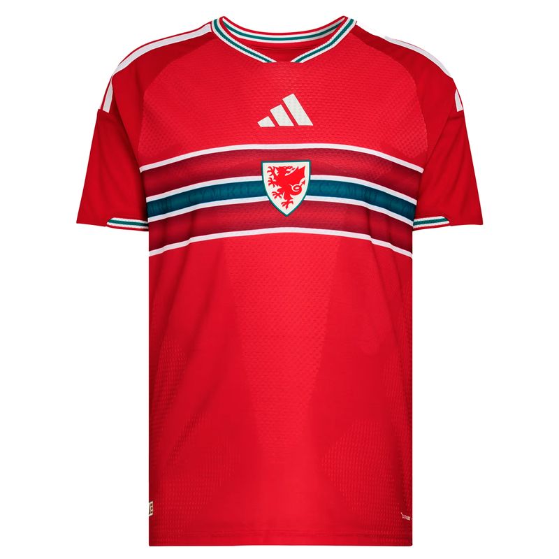 Camiseta Gales Adidas Faw Authentic Titular 2026 Hombre